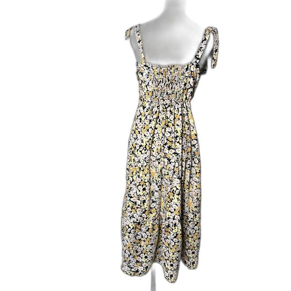 Social Standard by Sanctuary Black Daisy Print Maxi Long Tiered Dress size Small - Picture 4 of 9